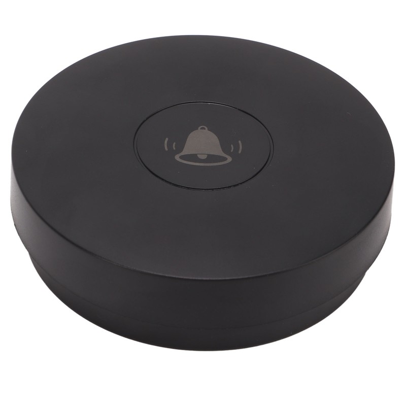 Black Wireless Doorbell Self Powered Waterproof Door Bell with 58