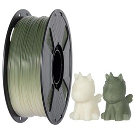 CC3D UV Sunlight Color Changes PLA Filament 1.75mm 1KG White to Olive Green FDM 3D Printer Filament 3D Printing Materials Color Changing PLA White Green