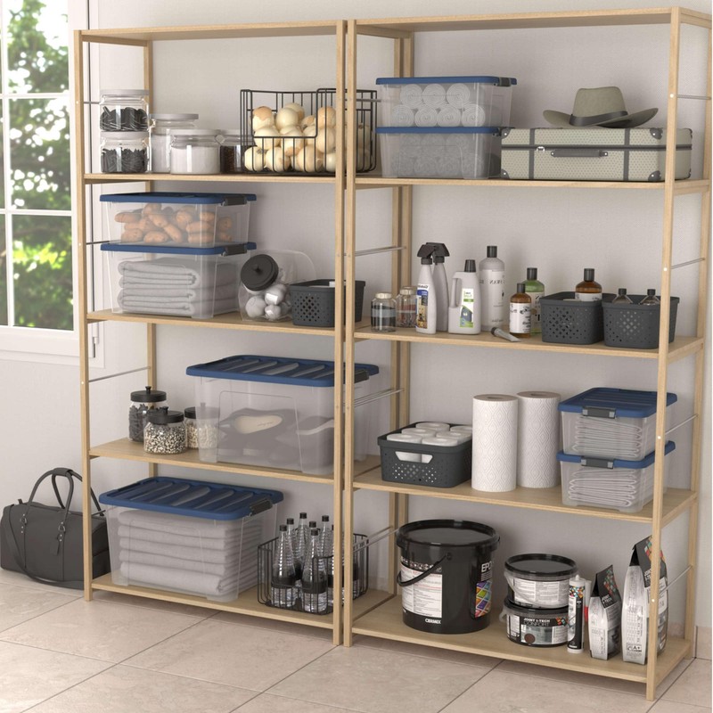 Sundis Wave Box 10L Clear Plastic Stackable Stackable Storage Box