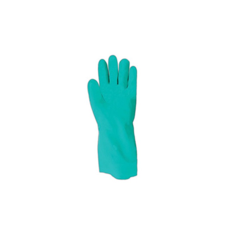 Showa Best 730 Nitri-Solve Nitrile Glove, Flock-Lined, Chemical Resistant, 15