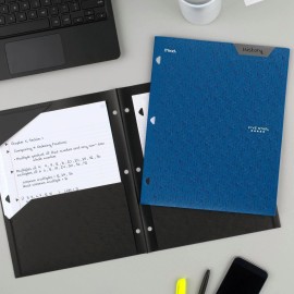 Five Star 2-Pocket Folder, 4 Pack, Plastic, Stay-Put, No Prongs, See Description