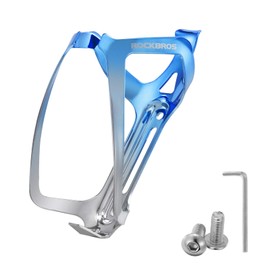 ROCKBROS Bike Water Bottle Holder - Lightweight Aluminum Bike Water Bottle Cage Brackets Adjustable Bicycle Cup Holder for MTB Road Bike