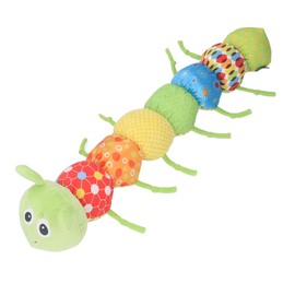Baby Musical Stuffed Animal Toy Interactive Soft Baby Sleep Buddy Toy with Rattle and Lights for Newborn Boys and Girls Caterpillar
