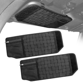sukemichi Visor Organizer Sun Visor Molle Panel for Bronco, Tactical Sun Visor Organizer Molle Webbing For Ford Bronco Accessories 2021-2025 Visor Storage Holder Pouch,2 Pack,Fit Driver Passenger Side