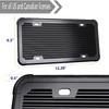 ZXFOOG Black License Plate Frame- Silicone License Plate Cover Holder