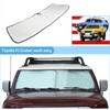Car Windshield Sun Shade with Storage Pouch Compatible with Toyota