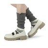 BomKinta Stripe Leg Warmers Women - Cute Footless Socks -
