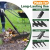 Rake, 17 Tines with 49 Inch Handle, 17 Inch Wide