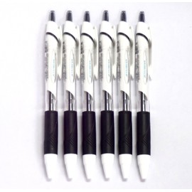 Uni-Ball uni-ball Uni Jetstream Standard Ballpoint Pen, 0.5 mm, Black Ink, White Body, 6 pens per Pack (Japan Import) [Komainu-Dou Original Package]