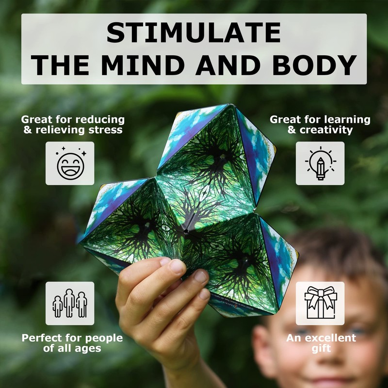 Shashibo Shape Shifting Box - Award-Winning STEM Fidget Toy with