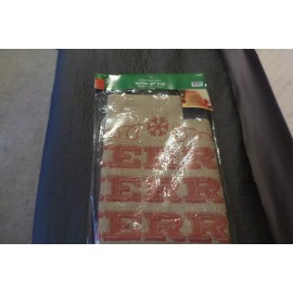 Brother Sister Christmas Party Brother Sister Merry Christmas Burlap Gift Bag 28" X 43" NIP