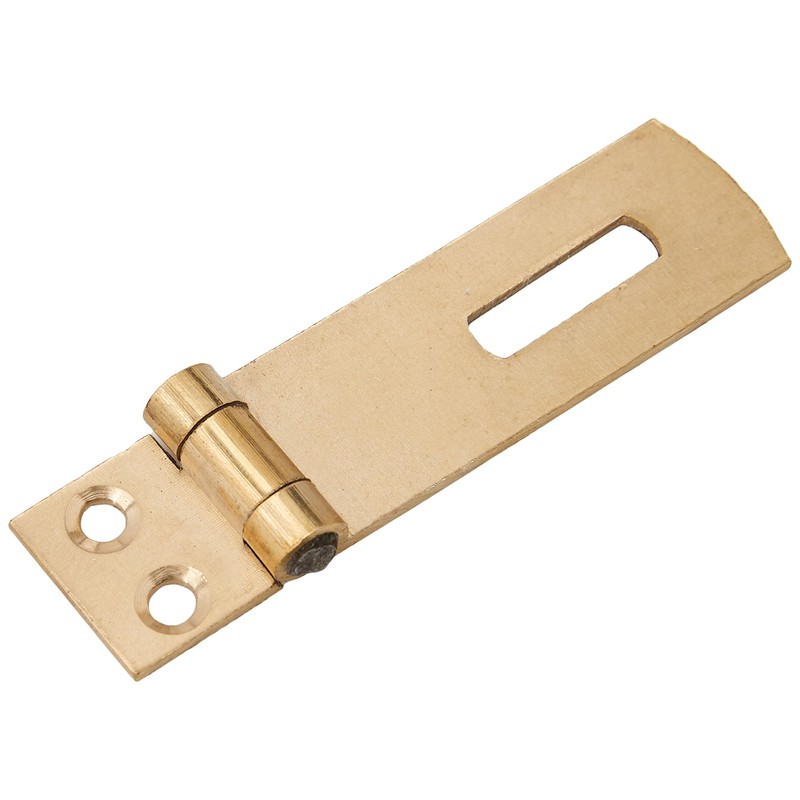 Merriway BH02551 Solid Brass Safety Hasp and Staple, 50mm (2