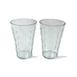 TUPPERWARE Stella Diamant 475 ml Clear Drinking Cup Cups (2) Plastic