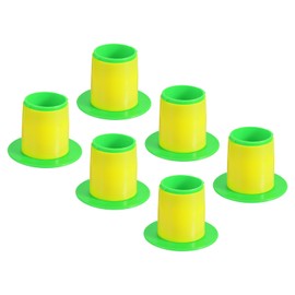 PATIKIL 3 Inch Shrink Wrap Handle, 6Pcs Stretch Wrap Dispenser Stretch Film Dispenser Plastic Hand for 50mm Core Furniture Wrapping Moving Packing, Green