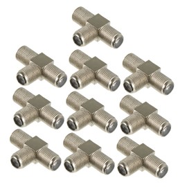 CIYODO F-Type Cable Splitter Tv Antenna Splitter Signal Enhancer Nickel-Plated