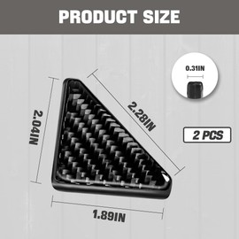 Kutyun 2PCS Car Door Edge Guards, Anti-Collision Strip Anti-Rub Trim Self-Adhesive Car Door Corner Protector Sticker, Universal Carbon Fiber Texture Car Accessories for Auto SUV Trucks (Black)