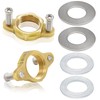 2 Pack Brass Faucet Lock Nut, Female Thread Hex Lock