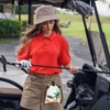 Golf Valuables Bag | PU Leather Golf Tee Storage Bag,Golf
