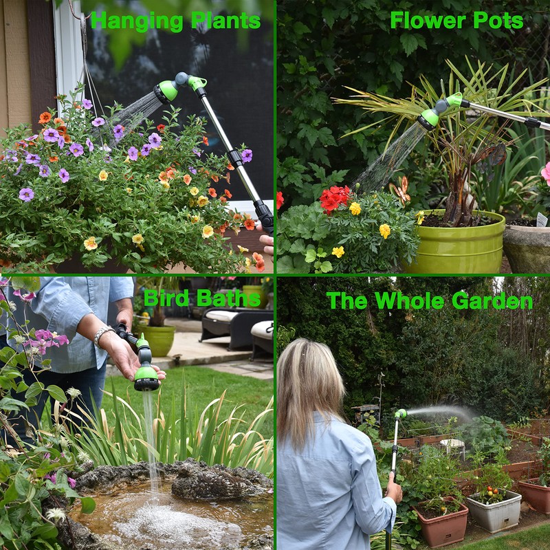 Watering Wand 18"- 24", Zinc Alloy Handle, Stainless Steel Tube,