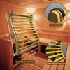 BESTNEWIE Soft and Flexible Sauna Backrest Made with Bamboo Blocks
