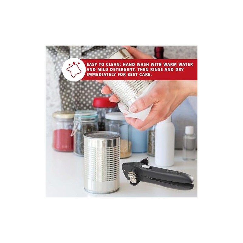 Swing-A-Way Locking Can Opener with Sharp Blade, Manual Hand Held,