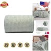 Versatile Sea Foam Twin Throw Blanket - 100% Cotton Waffle