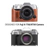 MUZIRI KINOKOO Fuji XT50 Case, PU Leather Protective Half Case