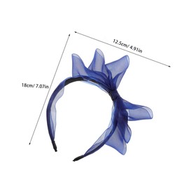 LIFKOME Gauze Bow Headband for Women Elegant Organza Hair Accessories Versatile Wide Turban Headwrap for Work Dates Festive Occasions