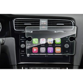 YEE PIN Displayschutzfolie Kompatibel mit Golf 7 Facelift GTI GTE GTD Golf R Variant 2015-2018 2019, Blasenfreie Installation Displayschutz Kratzfeste HD - Gehärtetes Glas Schutz