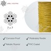 Laureola 1/16" to 3/32" (PVC) Vinyl Coated Yellow Color Galvanized