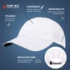 TOP-EX Women's Baseball Cap with High Ponytail Foldable UV Protection