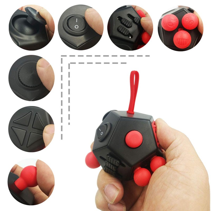 Fidget Dodecagon –12-Side Fidget Toys Cube Relieves Stress and Anxiety