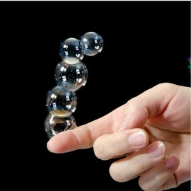 Uncle Bubble UNCLE BUBBLE Catch & Stack Touchable Bubble Test Tube - Grab, Shape, Play Them All! Blow a Cloud of Pearl Sized Bubbles That You can Catch and Stack.