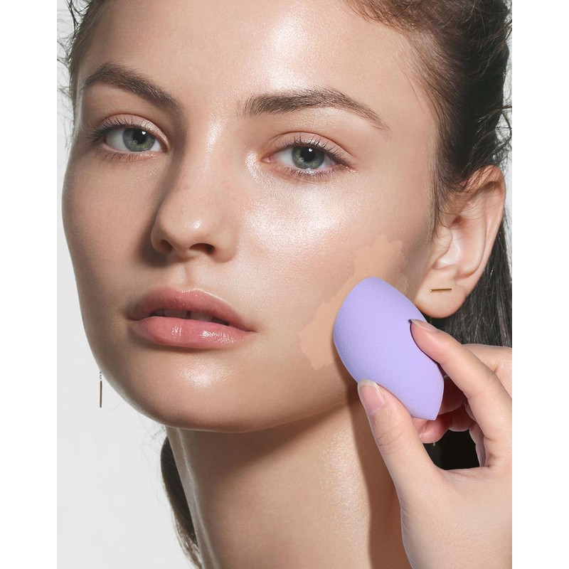 EIGSHOW Makeup Sponge Set, 4Pcs Soft Latex-Free Foundation Blending Sponges