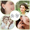 CPJJ Earrings 925 Silver for Women - Clover & Heart