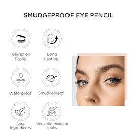 Lord & Berry Lápiz de Ojos Smudgeproof Waterproof - Eyeliner Negro Mate con Duración de 24 Horas y Aplicación Fácil