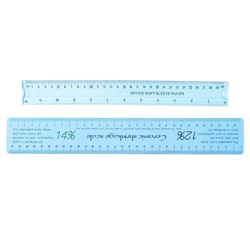 Nishiyuenyi Ceramic Shrinkage Scale Ruler, Ceramic Measuring Ruler, with Standard