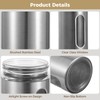 Calolin 6 PCS Stainless Steel Glass Canisters, 32 oz Large
