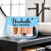 Sazuwu Nashville Blue Makeup Bags with Zipper Friends Weekend Trip