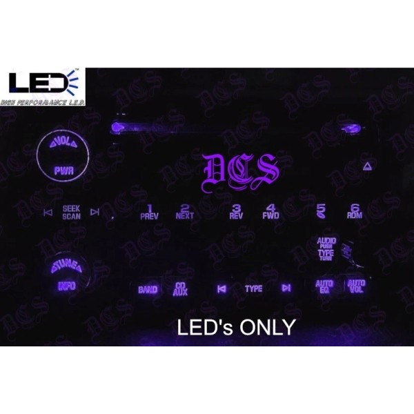 360 LED PURPLE DIY LED RADIO UPGRADE KIT SILVERADO SUBURBAN