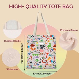 Toy Tote Bag Cartoon Movie Gift Toy Cartoon Movie Lover Gift Toy Cartoon Lovers Gift Wooddy And Buuzz Toy Shopping Bag (ZuRG tote bag 1)