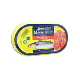 Sunnmore Mackerel Fillets in Tomato Sauce, 6 ounce (Pack of 3)