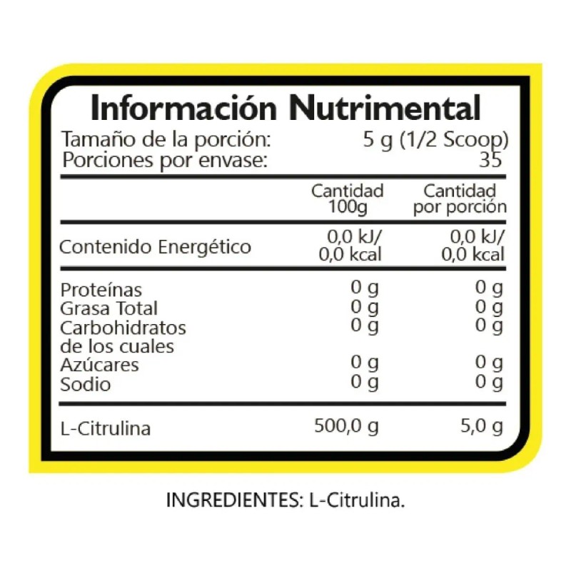 Suplemento Polvo Bhp Nutrition Citrulina Malato 175g