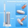 Touch-Free Disposable Toilet Brush Set with 54 Refills