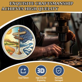 Signpost Sobriety Coin Toward Hope Sobriety Chip AA Chips and Medallion Alcoholics Anonymous Coin Recovery Anniversary Token Sobriety Gifts for Women Men