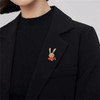WCRAZYE Rhinestone Bow Rabbit Brooch Pin for Women Girls Men