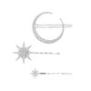 QKEPCY Women's Hair Clips Moon Star Snowflake Element Hair Clip