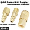 Qolekog Air Hose Fittings Brass Industrial Coupler 1/4-inch NPT Female