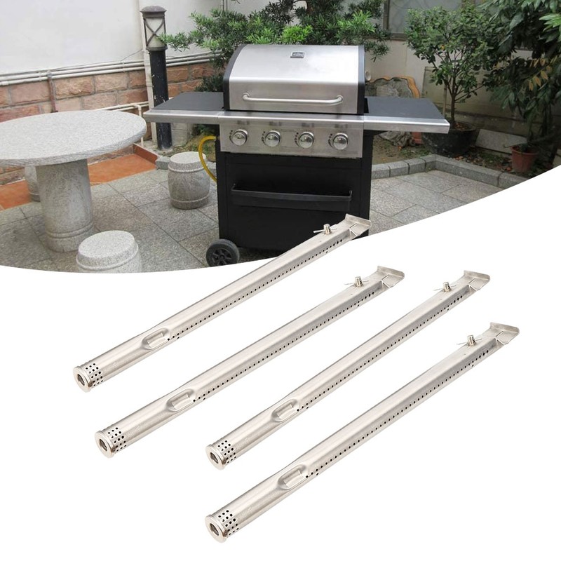 4Pcs Stainless Steel Grill Burners Tube Replacement Accessories Fit for