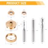 SpeTool Upcut Spiral Router Bit Solid Brass Inlay Kit 2Pcs